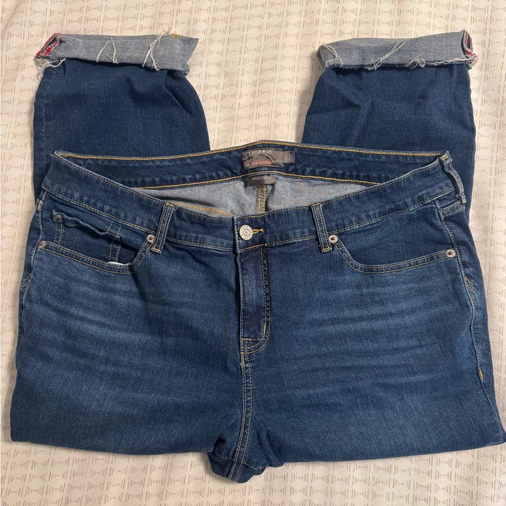 Torrid boyfriend crop Jeans size 18S